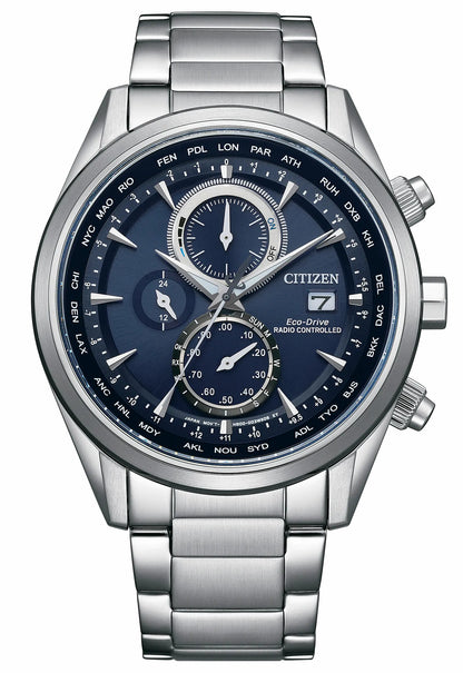 Sport Luxury Blue Dial Stainless Steel Bracelet AT8260-85L - Citizen Special Offer