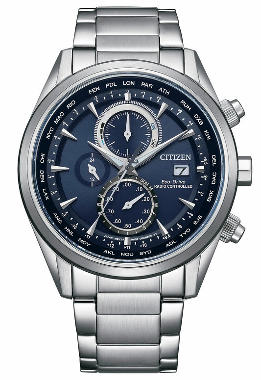 Sport Luxury Blue Dial Stainless Steel Bracelet AT8260-85L - Citizen Special Offer