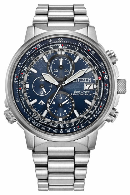Promaster Navihawk A-T Blue Dial Stainless Steel Bracelet AT8300-58L - Citizen Latest