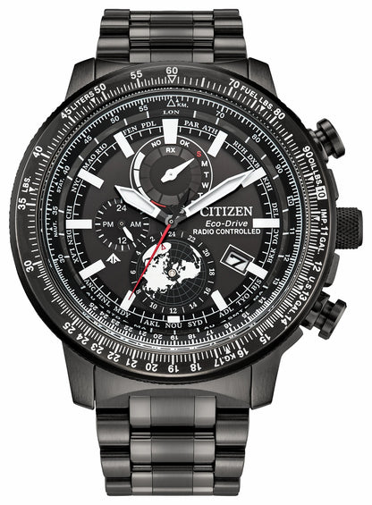 Promaster Geo Trekker Black Dial Stainless Steel Bracelet BY3005-56G - Citizen Signature