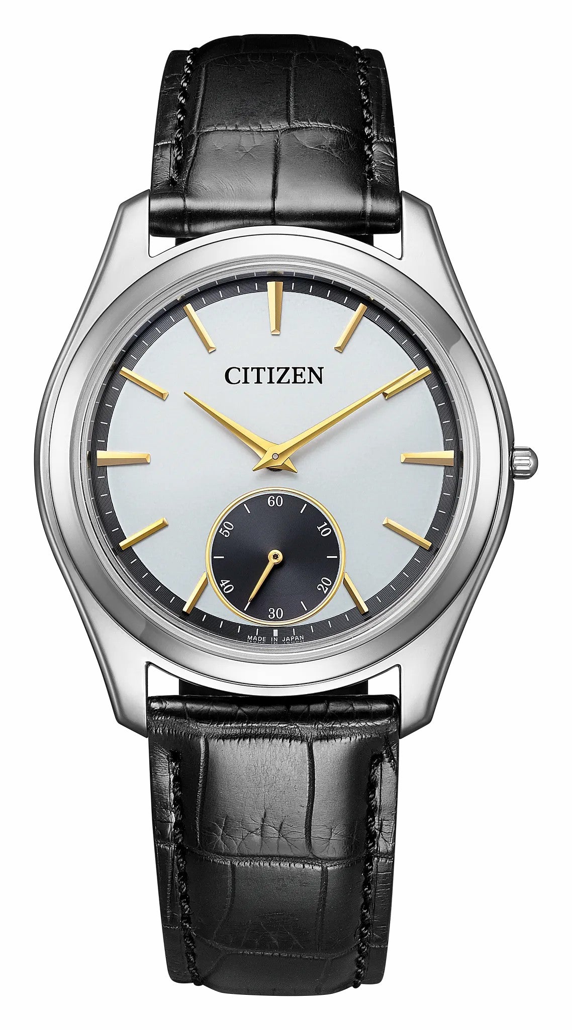 Eco-Drive One White Dial Crocodile Strap AQ5010-01A - Citizen Best Seller
