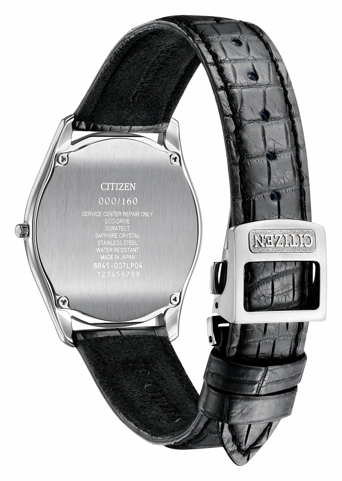 Eco-Drive One White Dial Crocodile Strap AQ5010-01A - Citizen Best Seller