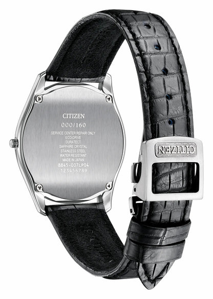 Eco-Drive One White Dial Crocodile Strap AQ5010-01A - Citizen Best Seller
