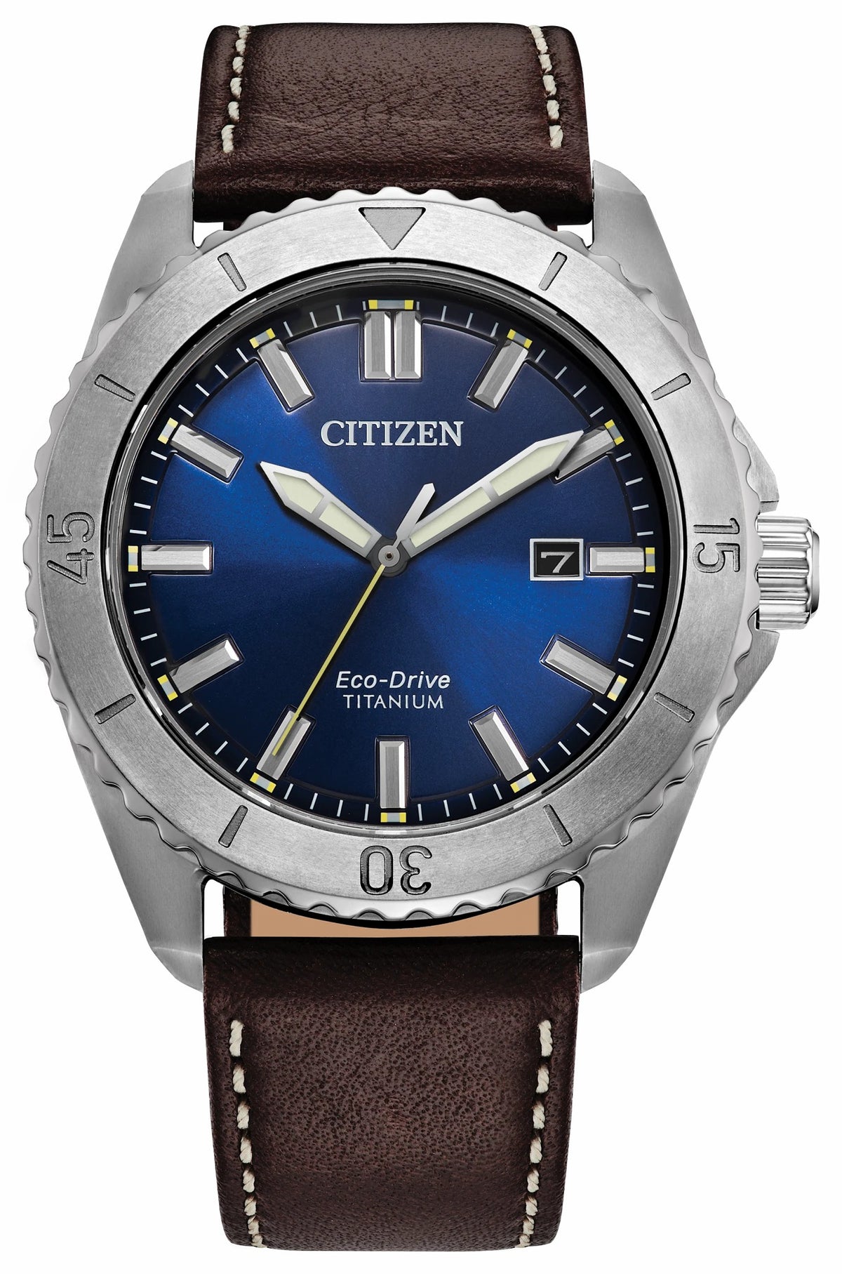 Brycen Blue Dial Leather Strap AW1840-09L - Citizen Special Offer