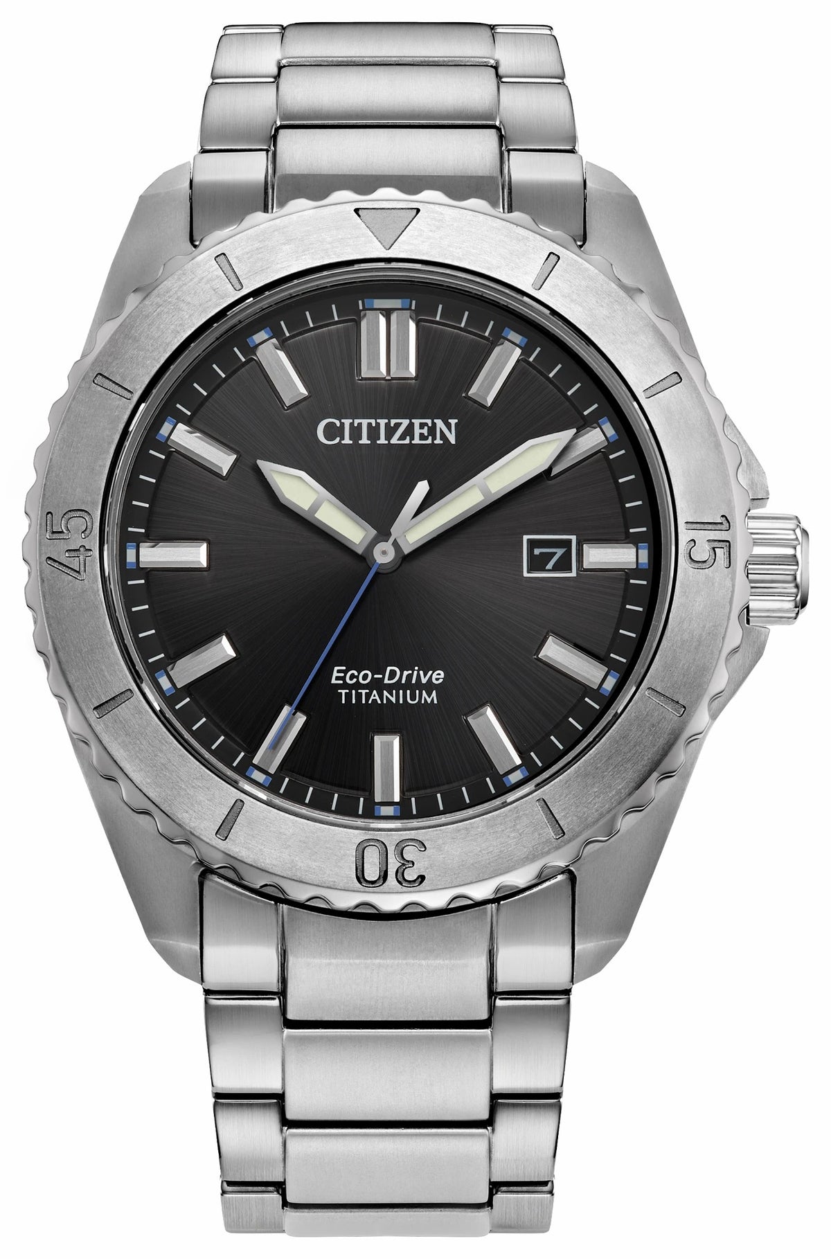 Brycen Black Dial Super Titanium Bracelet AW1840-50E - Citizen Great Value