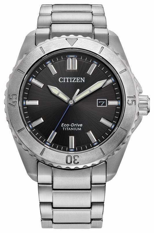 Brycen Black Dial Super Titanium Bracelet AW1840-50E - Citizen Great Value