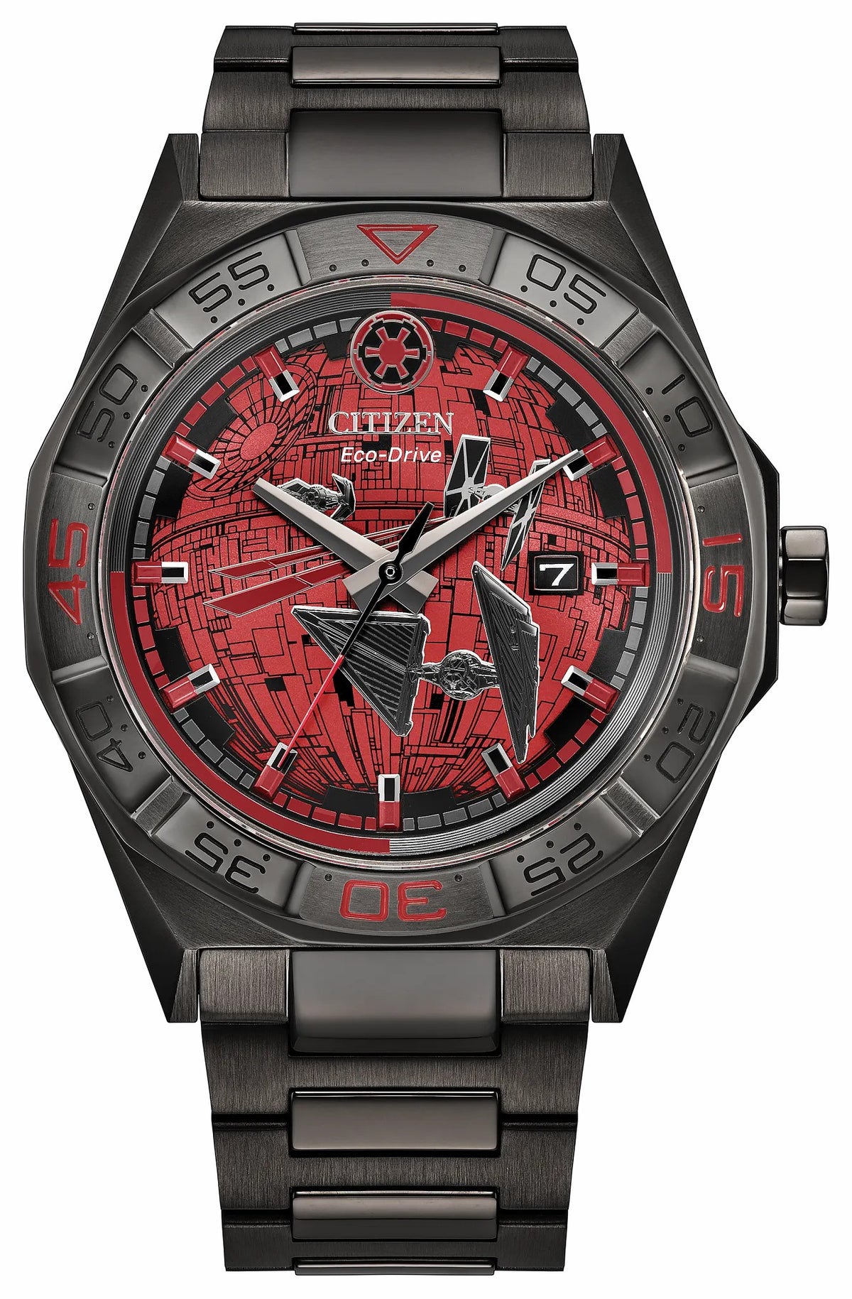 Imperial Battle Black Dial Stainless Steel Bracelet AW1857-57W - Citizen Trending