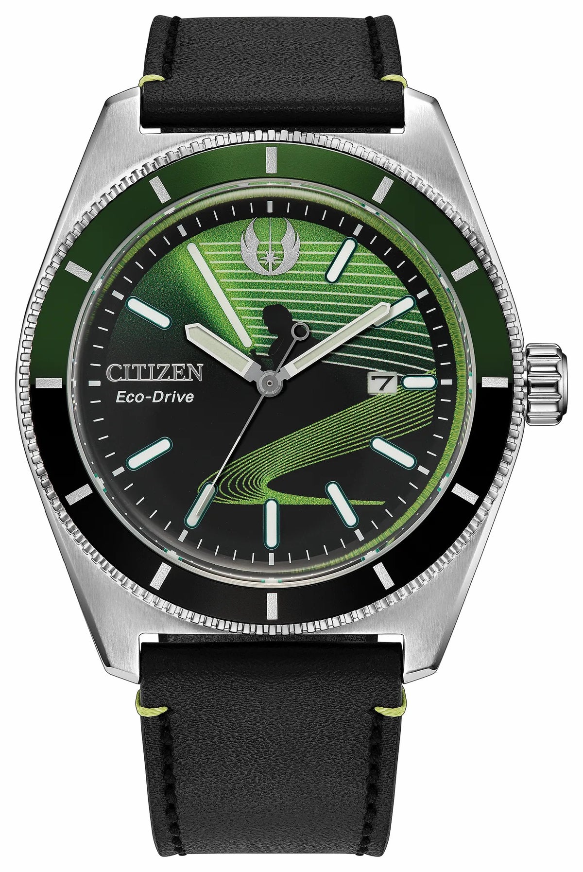 Luke Skywalker, Jedi Master Black Dial Leather Strap AW1910-48W - Citizen Hot Sale