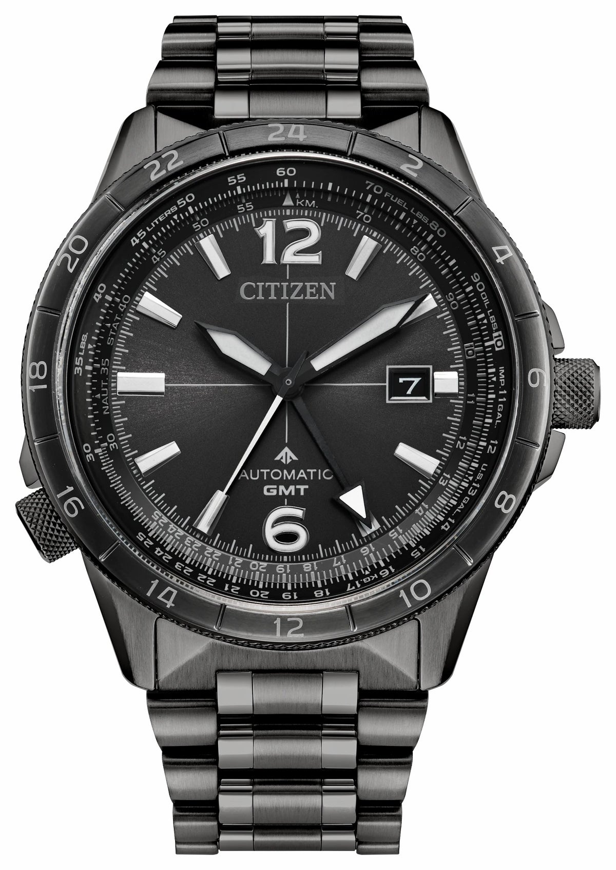 Promaster Air GMT Gray Dial Stainless Steel Bracelet NB6045-51H - Citizen Premium