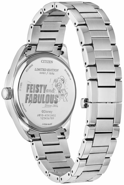 Feisty Donald Duck 90th Anniversary Blue Dial Stainless Steel Bracelet AW1691-66W - Citizen Signature