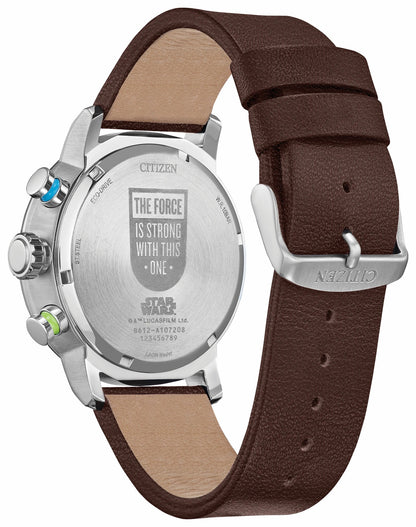 Luke Skywalker Blue Dial Leather Strap CA0768-07W - Citizen Value