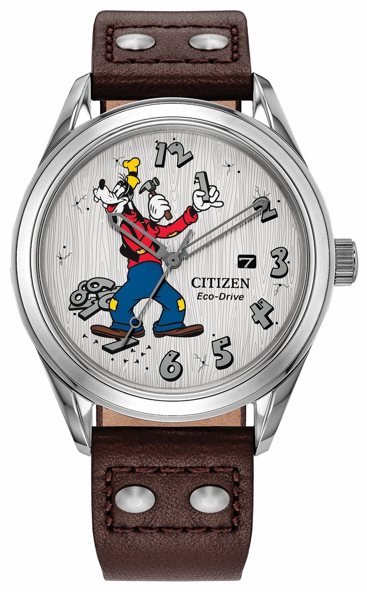 Fix-It Goofy White Dial Leather Strap AW1698-08W - Citizen Premium