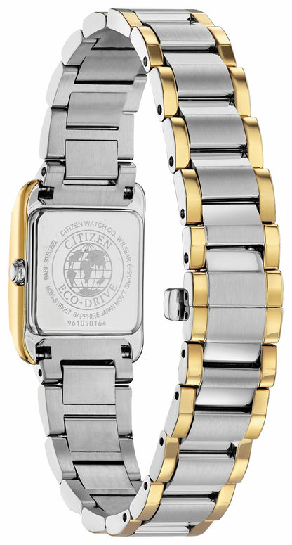Citizen L Ladies Eco-Drive Gold White Dial Stainless Steel Watch - Citizen Top Pick