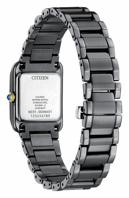 Citizen L Bianca LIGHT in BLACK Black Dial Stainless Steel Bracelet EW5636-55E - Citizen Top Pick