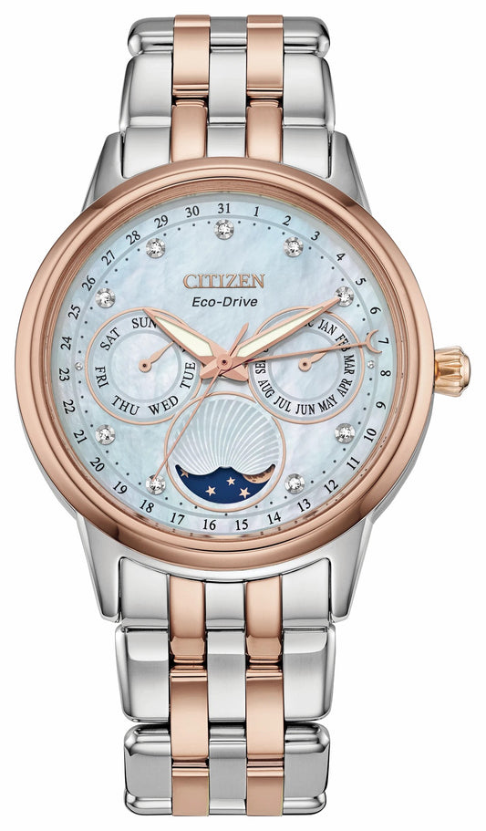 Calendrier White Dial Stainless Steel Bracelet FD0006-56D - Citizen Sale