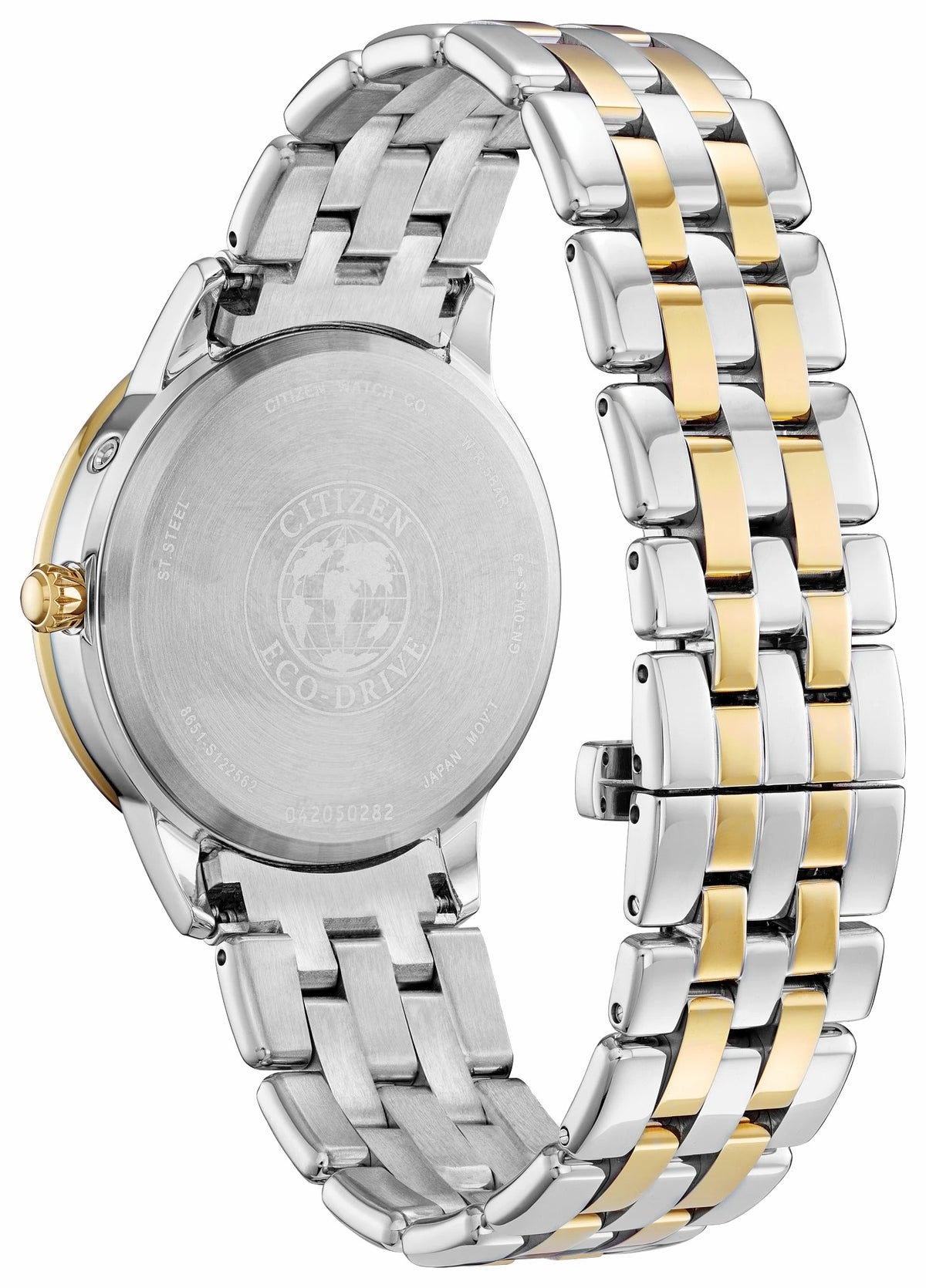 Calendrier White Dial Stainless Steel Bracelet FD0004-51D - Citizen New