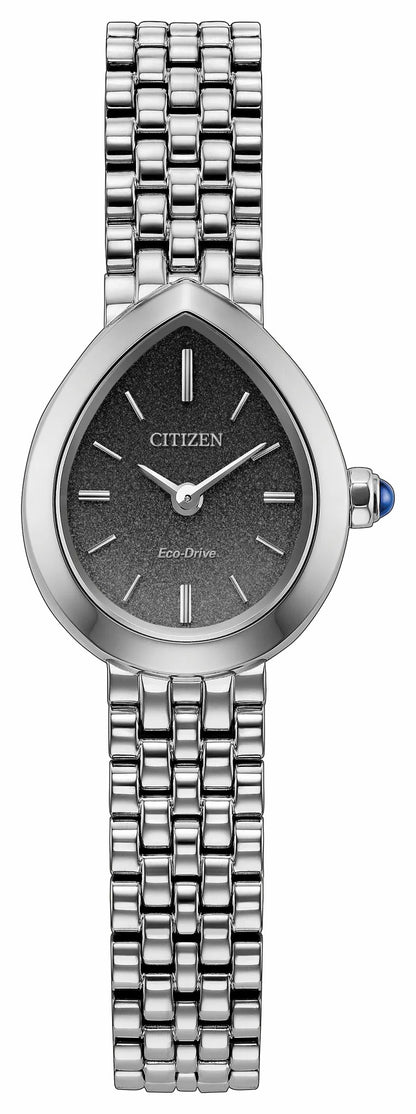 Citizen L Rainell Black Dial Stainless Steel Bracelet EX1550-54E - Citizen Hot Sale