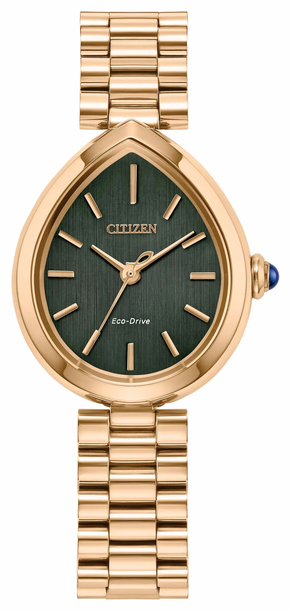 Citizen L Rainell Green Dial Stainless Steel Bracelet EM1203-57X - Citizen Trending