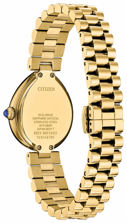 Citizen L Rainell Gold-Tone Dial Stainless Steel Bracelet EM1202-50P - Citizen Best Seller