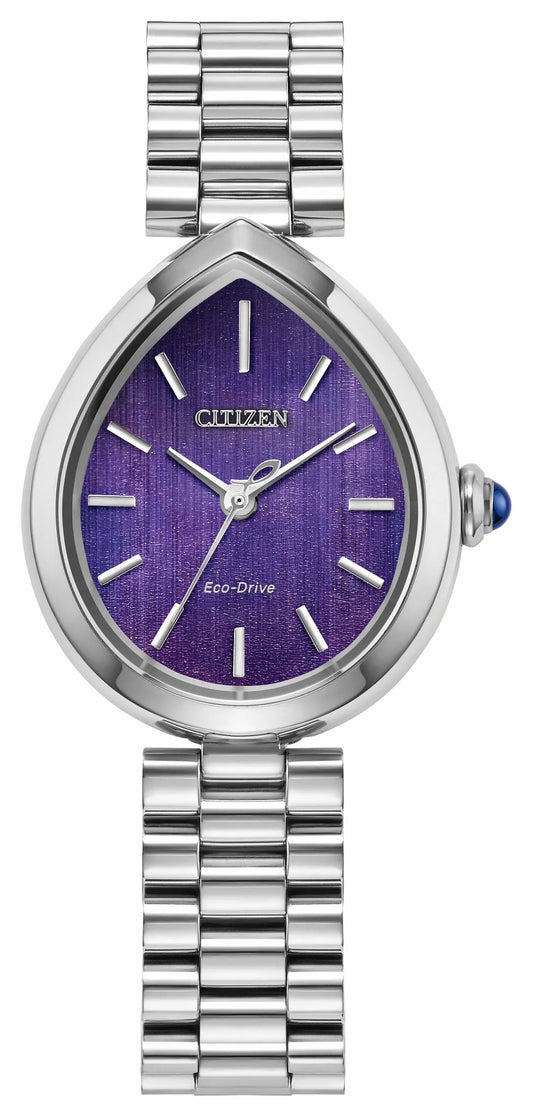 Citizen L Rainell Purple Dial Stainless Steel Bracelet EM1200-55X - Citizen Hot Sale