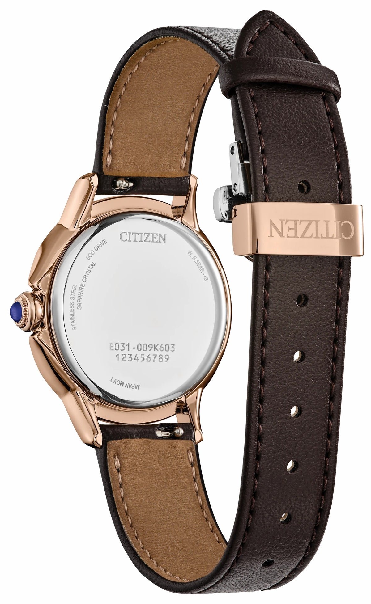 Citizen L Ceci Brown Dial Apple Leather Strap EM1163-09X - Citizen Great Value
