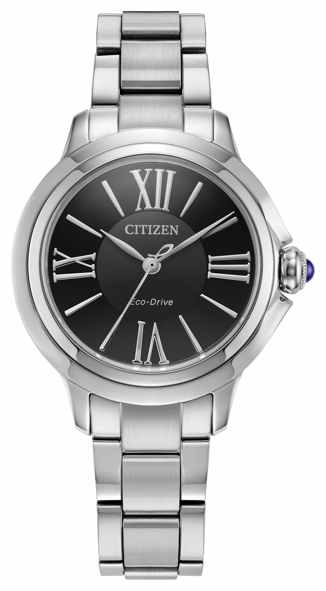 Citizen L Ceci Black Dial Stainless Steel Bracelet EM1160-58E - Citizen Essential