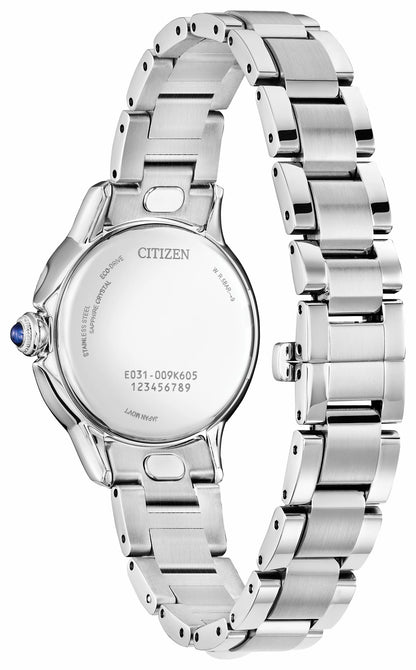 Citizen L Ceci Black Dial Stainless Steel Bracelet EM1160-58E - Citizen Essential