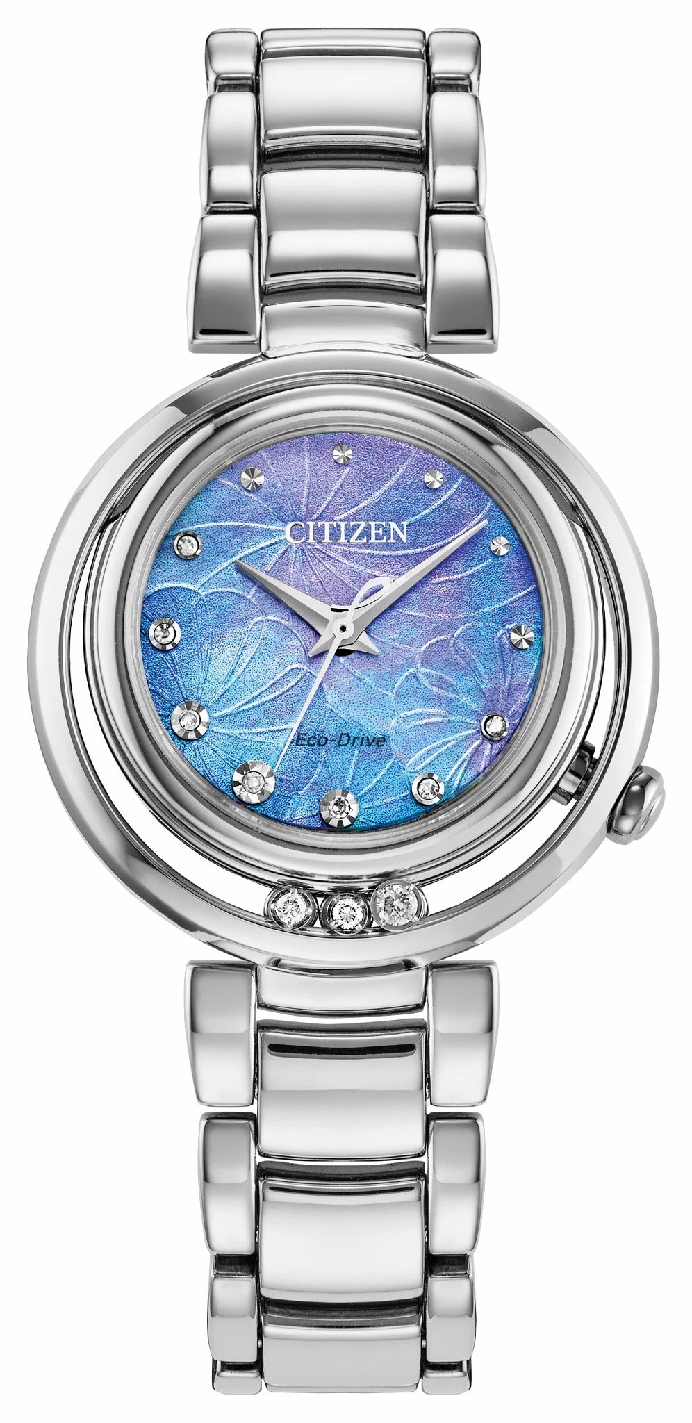 Citizen L Arcly Blue Dial Stainless Steel Bracelet EM1110-56N - Citizen Deals