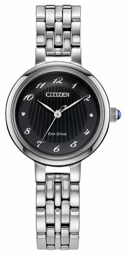 Citizen L Classic Black Dial Stainless Steel Bracelet EM0990-81E - Citizen Customer Favorite