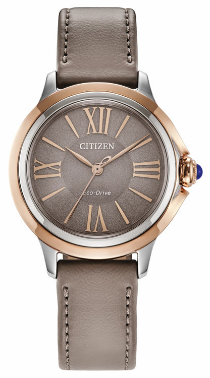 Citizen L Ceci Taupe Dial Eco-Pet Strap EM1166-01Z - Citizen Sale