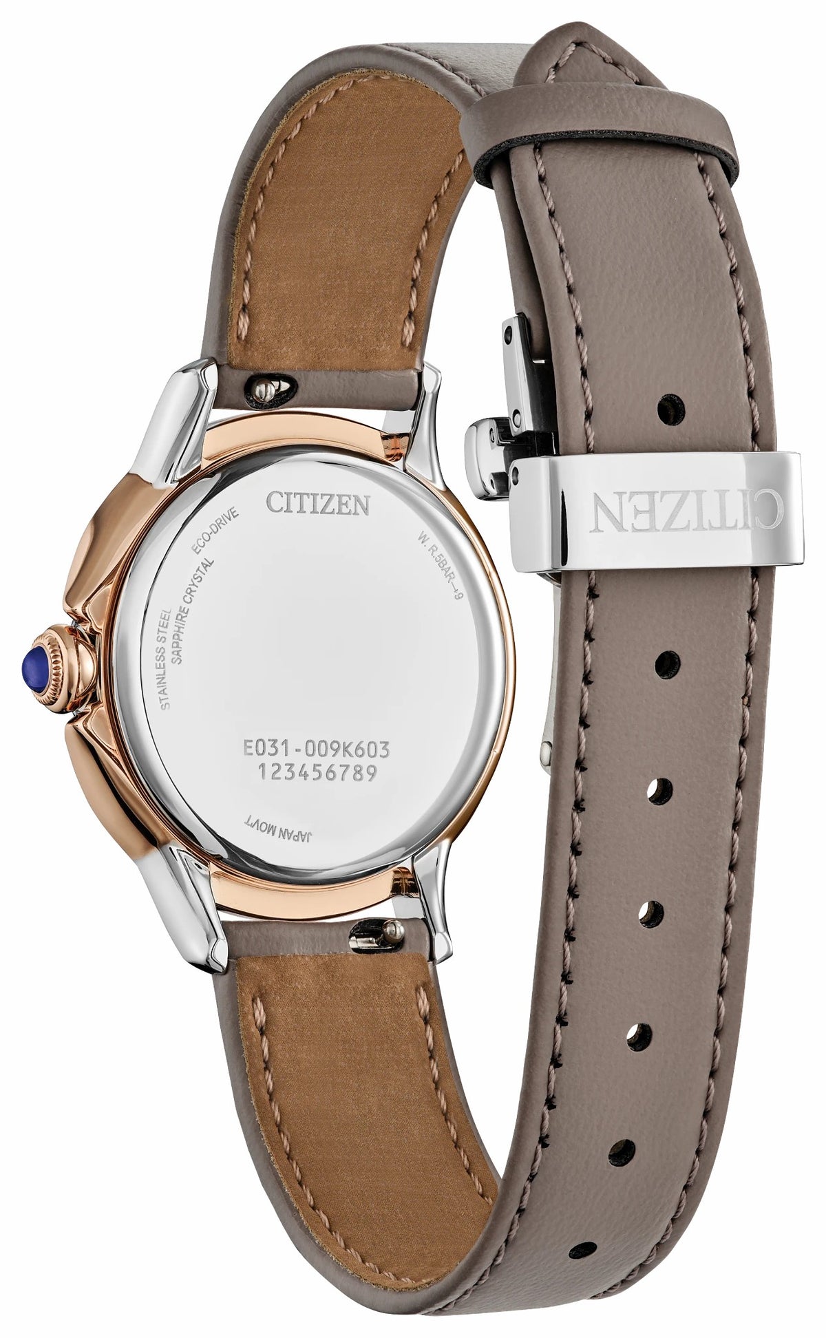 Citizen L Ceci Taupe Dial Eco-Pet Strap EM1166-01Z - Citizen Sale