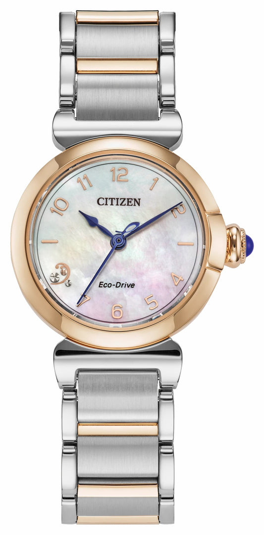 Citizen L Mae White Dial Stainless Steel Bracelet EM1136-87D - Citizen Everyday