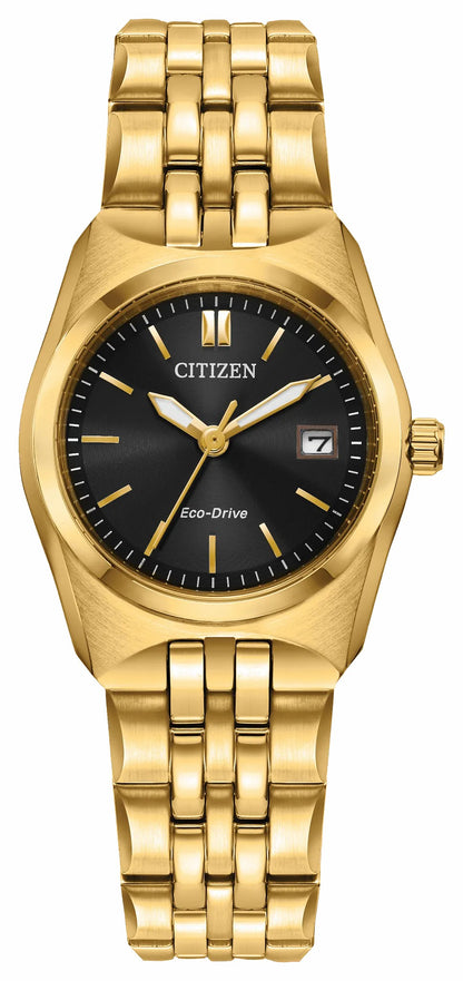Corso Black Dial Stainless Steel Bracelet EW2293-56E - Citizen Best Price
