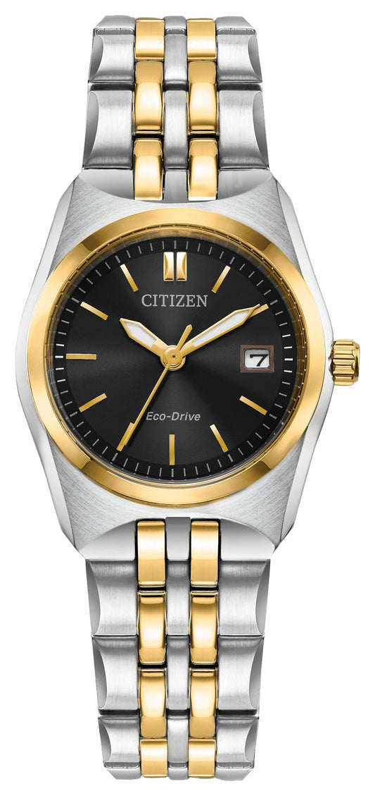 Corso Black Dial Stainless Steel Bracelet EW2299-50E - Citizen Everyday