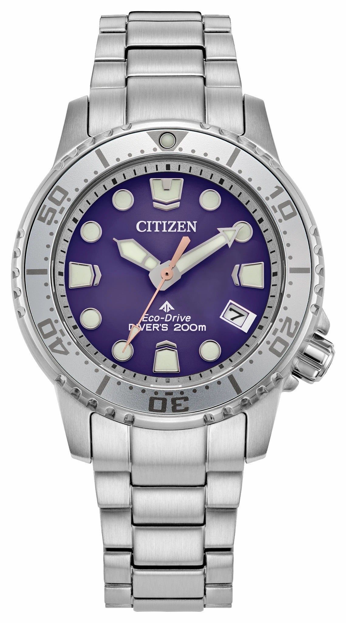 Promaster Dive Purple Dial Stainless Steel Bracelet EO2027-50X - Citizen Value