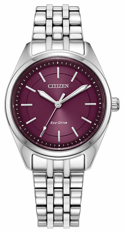 Peyten Purple Dial Stainless Steel Bracelet EM1230-54X - Citizen Premium