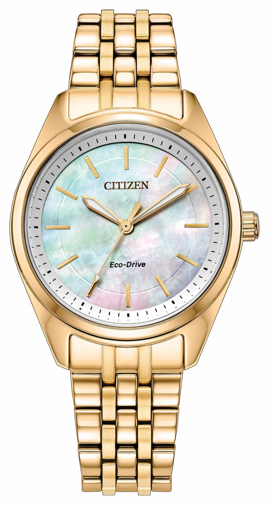 Peyten White Dial Stainless Steel Bracelet EM1232-59D - Citizen Classic