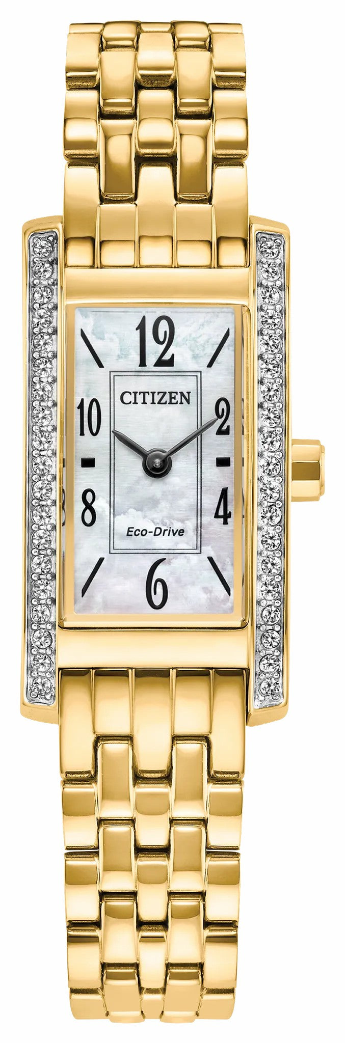 Petite Palidoro White Dial Stainless Steel Bracelet EG7112-59D - Citizen Great Value
