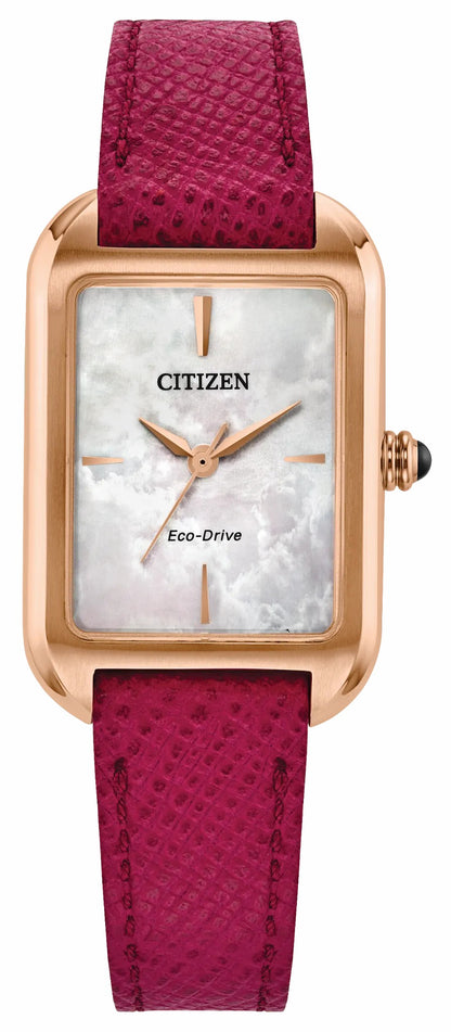 Dress Classic White Dial Leather Strap EM1193-08D - Citizen Smart Buy
