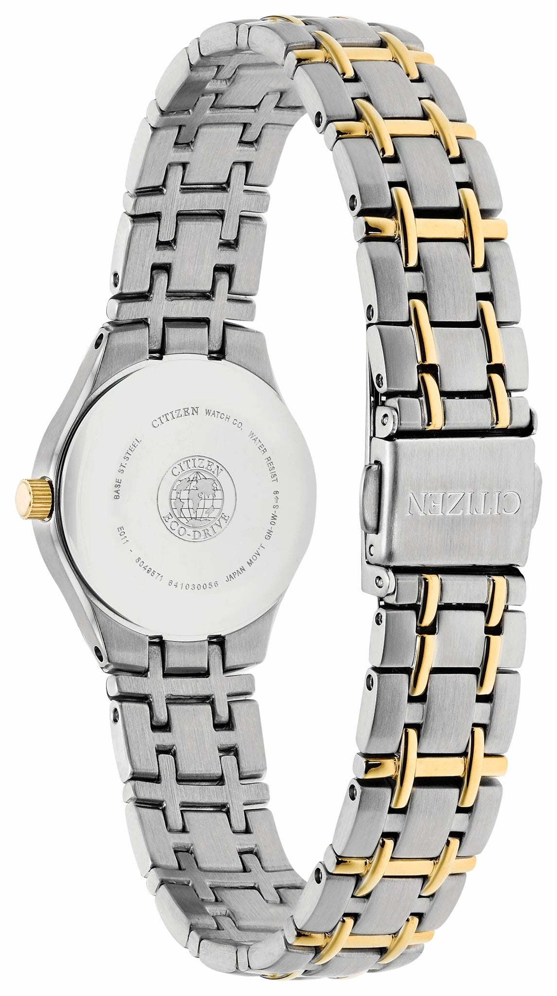Corso - Ladies Eco-Drive Two-Tone White Dial Date Watch - Citizen Trusted