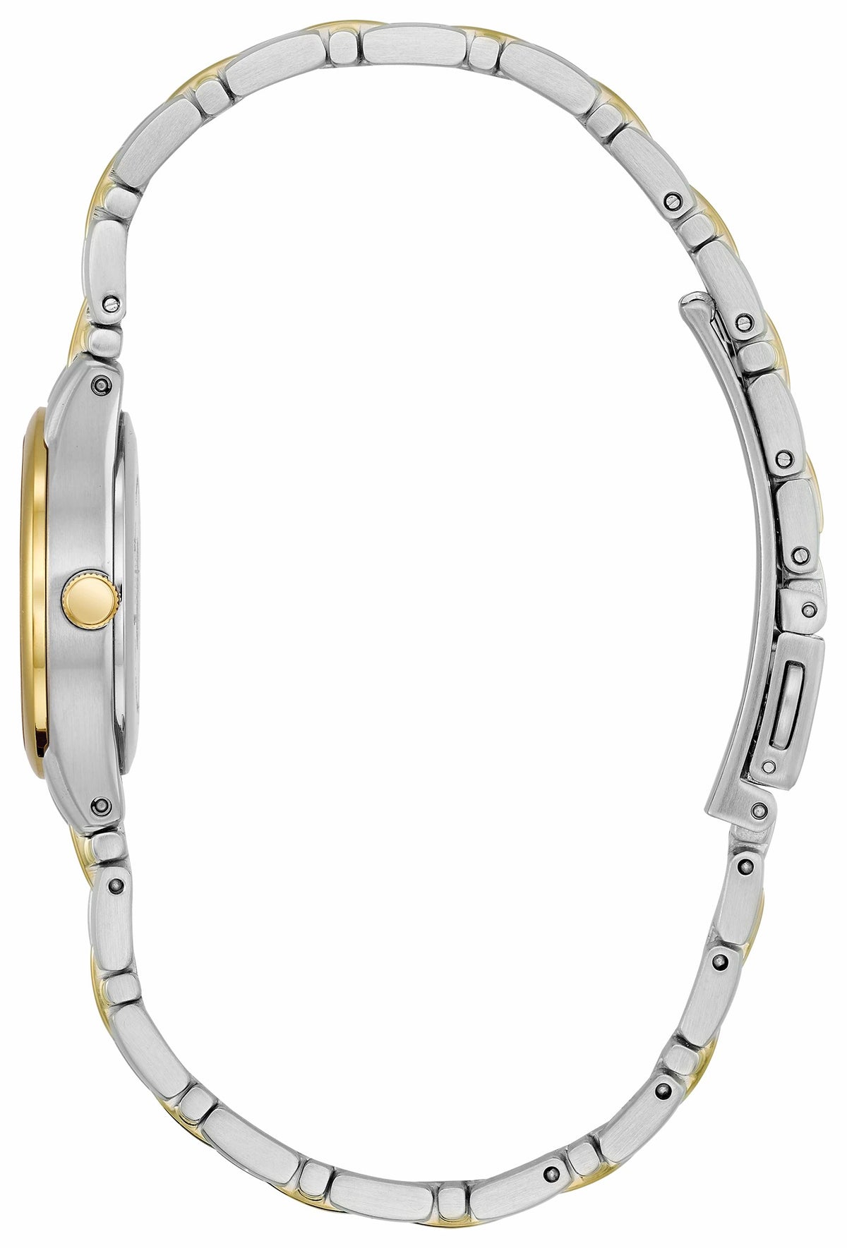 Corso - Ladies Eco-Drive Two-Tone White Dial Date Watch - Citizen Trusted