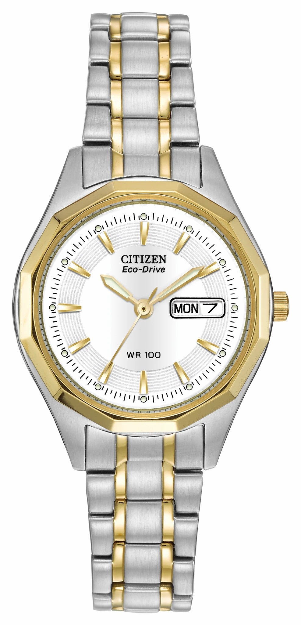 Corso - Ladies Eco-Drive Two-Tone Calendar Date Watch - Citizen Recommended