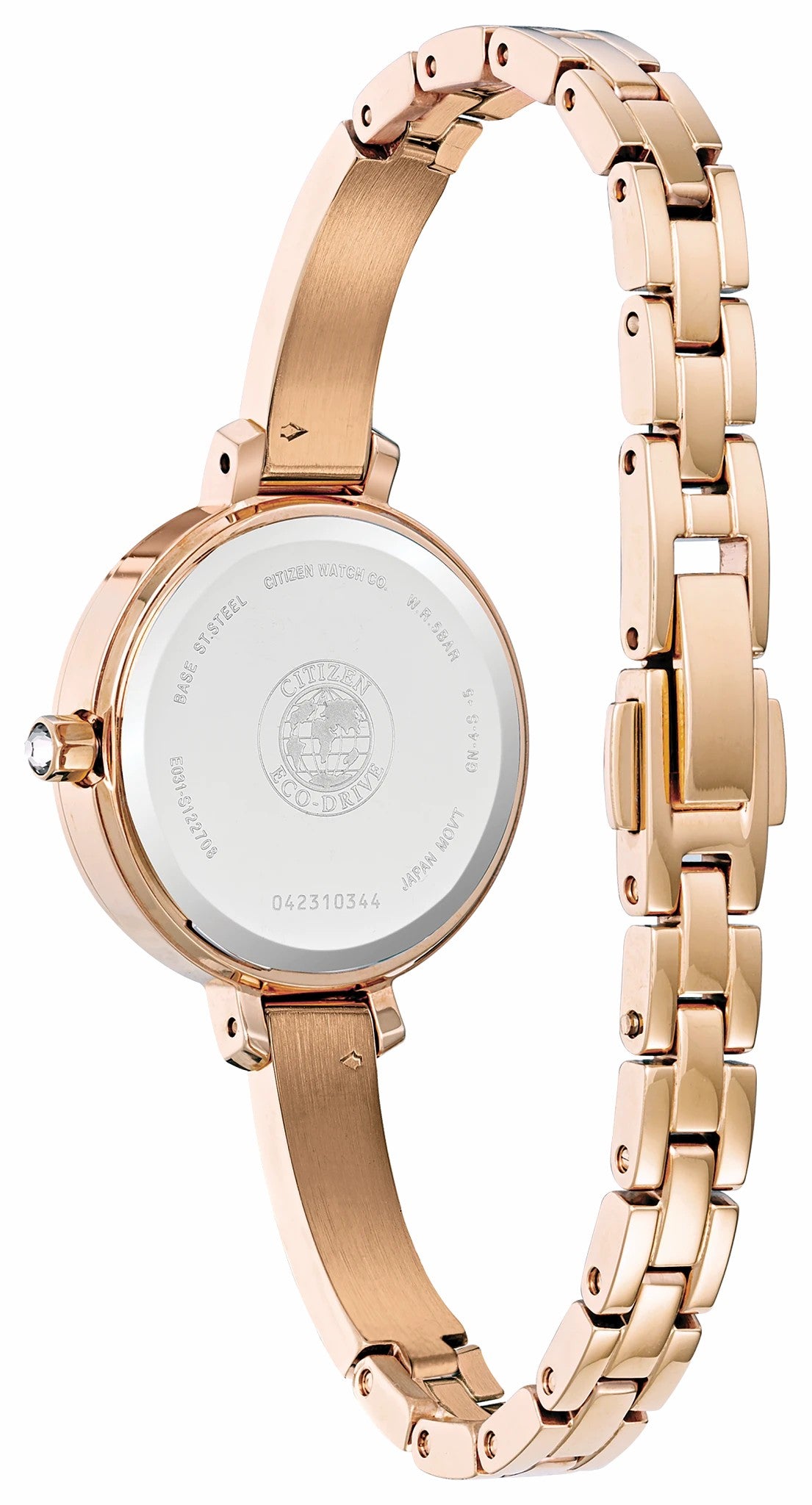 Silhouette Crystal White Dial Stainless Steel Bracelet EM0863-53D - Citizen Popular