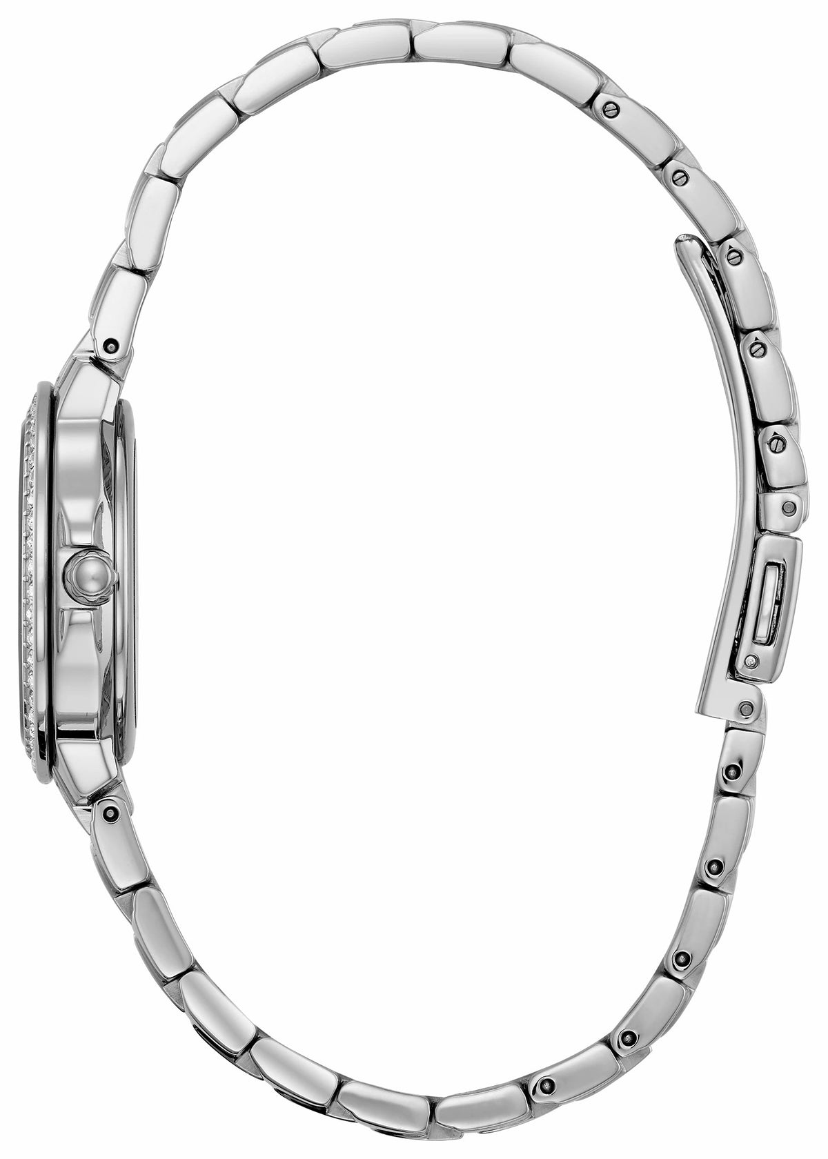 Silhouette Crystal - Ladies Eco-Drive EW2340-58A Silver Watch - Citizen Smart Buy