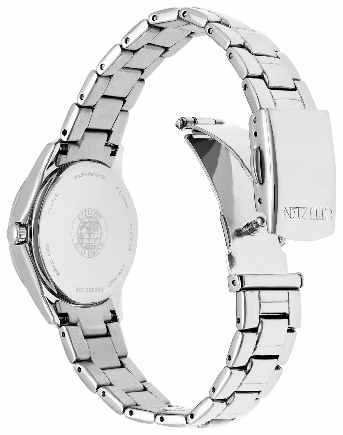 Silhouette Crystal - Ladies Eco-Drive FE1140-86X Pink Watch - Citizen Great Value