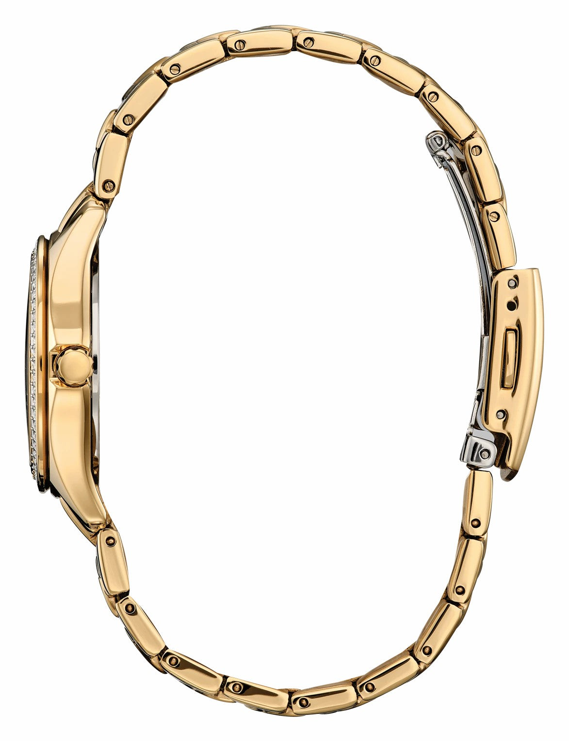 Crystal Champagne Dial Stainless Steel Bracelet FE1147-79P - Citizen Everyday