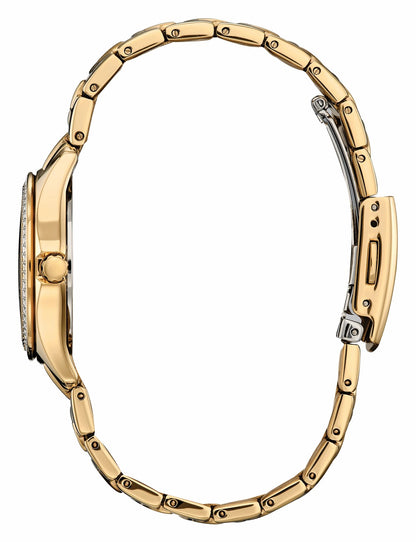 Crystal Champagne Dial Stainless Steel Bracelet FE1147-79P - Citizen Everyday