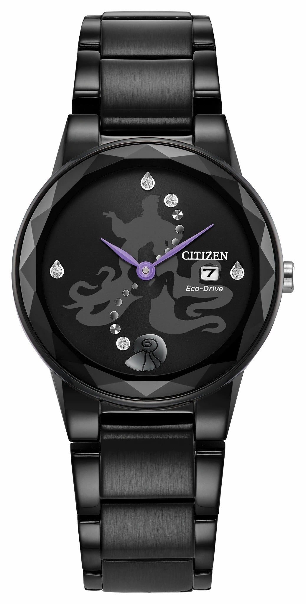 Ursula Black Dial Stainless Steel Bracelet GA1075-68W - Citizen Quality