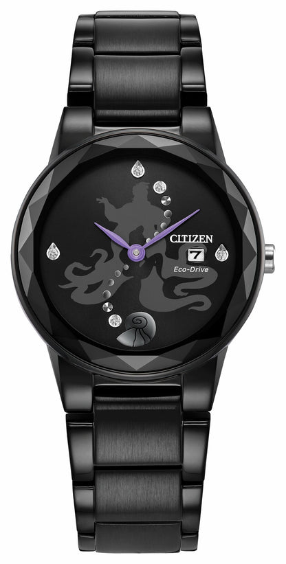 Ursula Black Dial Stainless Steel Bracelet GA1075-68W - Citizen Quality