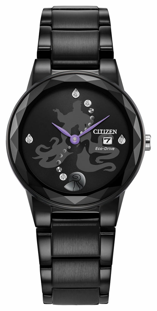 Ursula Black Dial Stainless Steel Bracelet GA1075-68W - Citizen Quality